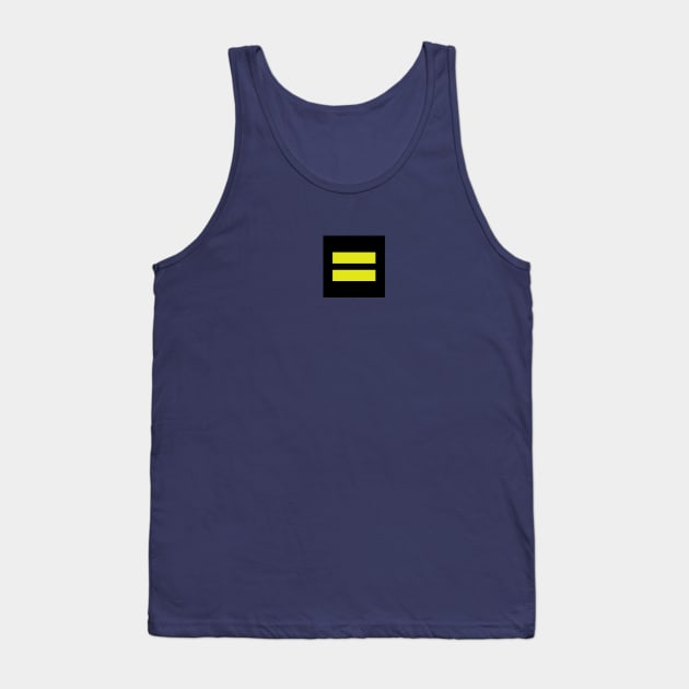 Equality Solid Navy Tank Top by silversurfer2000